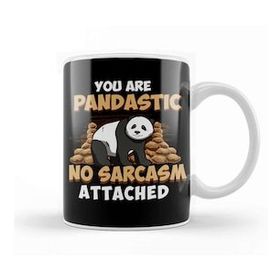 Baskı Dükkanı You Are Pandastic, No Sarcasm Attached Funny Panda Kupa