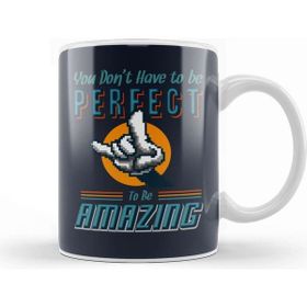 Baskı Dükkanı You Don't Have To Be Perfect To Be Amazing Porselen Beyaz Kupa Bardak
