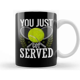 Baskı Dükkanı You Just Got Served Tennis Racket Serve Kupa