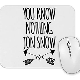 Baskı Dükkanı You Know Nothing Jon Snow Mouse Pad