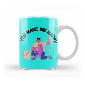 Baskı Dükkanı You Make Me Happy Dog Lover Gifts Kupa