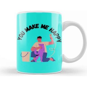 Baskı Dükkanı You Make Me Happy Dog Lover Gifts Kupa