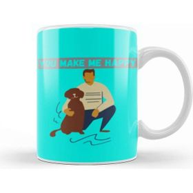 Baskı Dükkanı You Make Me Happy Dog Lover Gifts Kupa