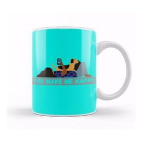 Baskı Dükkanı You Make Me Happy Dog Lover Gifts Kupa