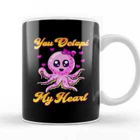 Baskı Dükkanı You Octopi My Heart Adorable Baby Octopus Pun Kupa