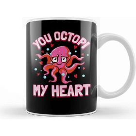 Baskı Dükkanı You Octopi My Heart Funny Octopus Pun Kupa