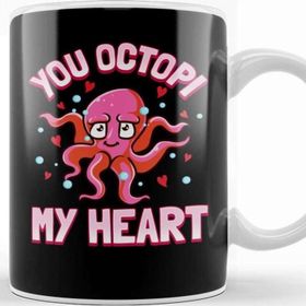 Baskı Dükkanı You Octopi My Heart Funny Octopus Pun Kupa