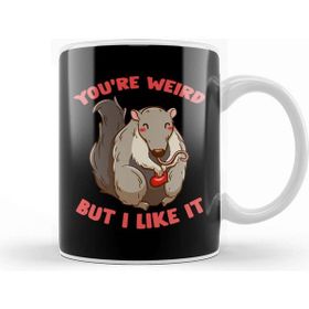 Baskı Dükkanı You Re Weird But I Like It Cute Anteater Animal Kupa