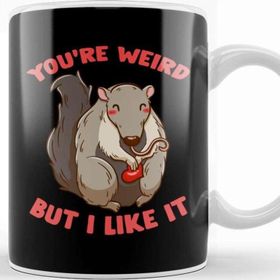 Baskı Dükkanı You Re Weird But I Like It Cute Anteater Animal Kupa