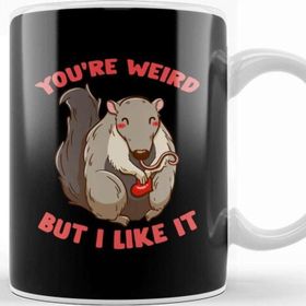 Baskı Dükkanı You Re Weird But I Like It Cute Anteater Animal Kupa