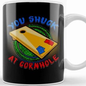 Baskı Dükkanı You Shuck At Cornhole Punny Corn Hole Pun Kupa