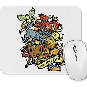 Baskı Dükkanı You Win Or You Die Mouse Pad