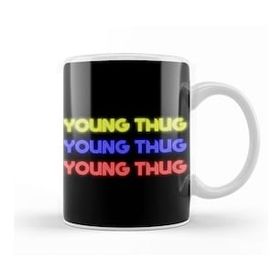 Baskı Dükkanı Young Thug Young Thug Young Thug Logo Quotes Porselen Beyaz Kupa Bardak