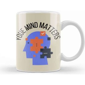 Baskı Dükkanı Your Mınd Matters Porselen Beyaz Kupa Bardak