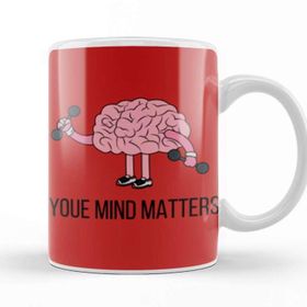 Baskı Dükkanı Your Mınd Matters Porselen Beyaz Kupa Bardak