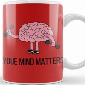 Baskı Dükkanı Your Mınd Matters Porselen Beyaz Kupa Bardak