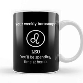 Baskı Dükkanı Your Weekly Horoscope Leo Self Isolation Porselen Beyaz Kupa Bardak