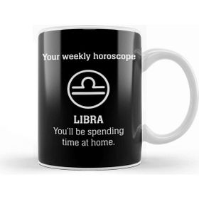 Baskı Dükkanı Your Weekly Horoscope Libra Self Isolation Porselen Beyaz Kupa Bardak