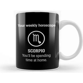 Baskı Dükkanı Your Weekly Horoscope Scorpio Self Isolation Porselen Beyaz Kupa Bardak