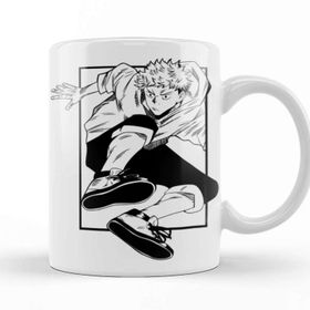 Baskı Dükkanı Yuji Itadori Manga Style Porselen Beyaz Kupa Bardak