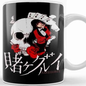 Baskı Dükkanı Yumeko Kakegurui Porselen Beyaz Kupa Bardak