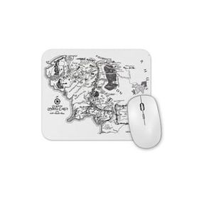 Baskı Dükkanı Yüzüklerin Efendisi Lord of the Rings Orta Dünya Haritası Mouse Pad