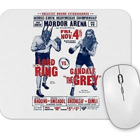 Baskı Dükkanı Yüzüklerin Efendisi Lord of the Rings Sauron Gandalf Mouse Pad