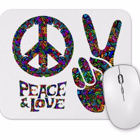 Baskı Dükkanı Zafer ve Barış İşareti Peace Lowe Mouse Pad