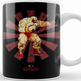 Baskı Dükkanı Zangief Retro Japanese Street Fighter Kupa Bardak