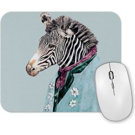 Baskı Dükkanı Zebra Mavi Mouse Pad