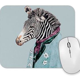 Baskı Dükkanı Zebra Mavi Mouse Pad