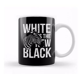 Baskı Dükkanı Zebra White Is The New Black Kupa Bardak