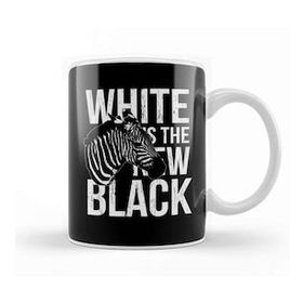 Baskı Dükkanı Zebra White Is The New Black Kupa Bardak