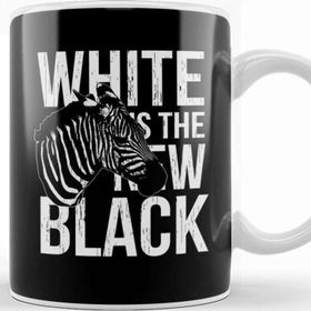 Baskı Dükkanı Zebra White Is The New Black Kupa Bardak