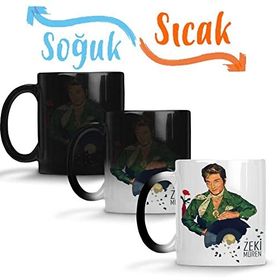 Baskı Dükkanı Zeki Müren Illustrasyon Sihirli Porselen Kupa