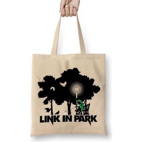 Baskı Dükkanı Zelda Link in Park Meme Bez Kadın Günlük Çanta