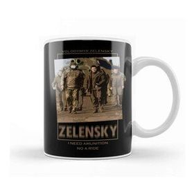Baskı Dükkanı Zelensky I Need Ammunition Not A Ride Kupa Bardak
