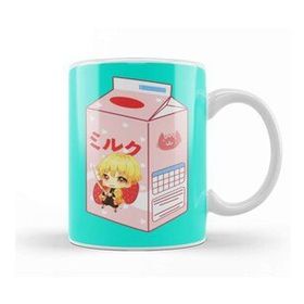 Baskı Dükkanı Zenitsu Thunder Strawberry Milk Kupa Bardak