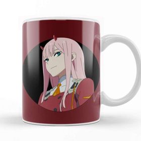 Baskı Dükkanı Zero Two Face Kupa Bardak