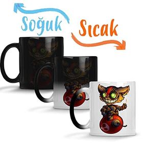 Baskı Dükkanı Ziggs Smile Sihirli Porselen Kupa
