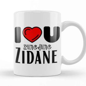 Baskı Dükkanı Zinedine Zidane Artwork Kupa Bardak