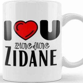 Baskı Dükkanı Zinedine Zidane Artwork Kupa Bardak