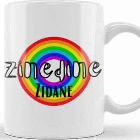 Baskı Dükkanı Zinedine Zidane Retro Rainbow Style Kupa Bardak