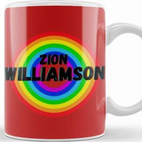 Baskı Dükkanı Zion Williamson Basketball Gifts Vintage Retro Rainbow Quotes For Boys And Dad Kupa Bardak