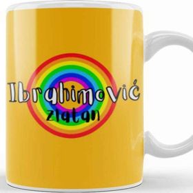 Baskı Dükkanı Zlatan Ibrahimović Retro Rainbow Style Kupa Bardak