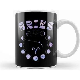 Baskı Dükkanı Zodiac Sign Aries Porselen Beyaz Kupa Bardak