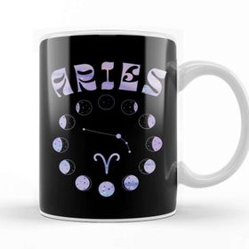 Baskı Dükkanı Zodiac Sign Aries Porselen Beyaz Kupa Bardak