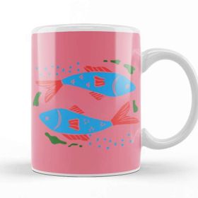 Baskı Dükkanı Zodiac Symbols Fish Kupa Bardak