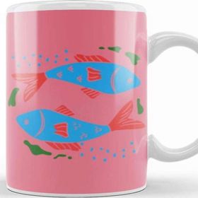 Baskı Dükkanı Zodiac Symbols Fish Kupa Bardak
