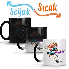 Baskı Dükkanı Zoe 2 Sihirli Porselen Kupa